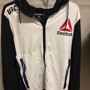 Reebok Black and White Performance Jacket UFC Mene M